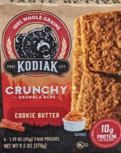 Kodiak Cookie Butter Granola Bars