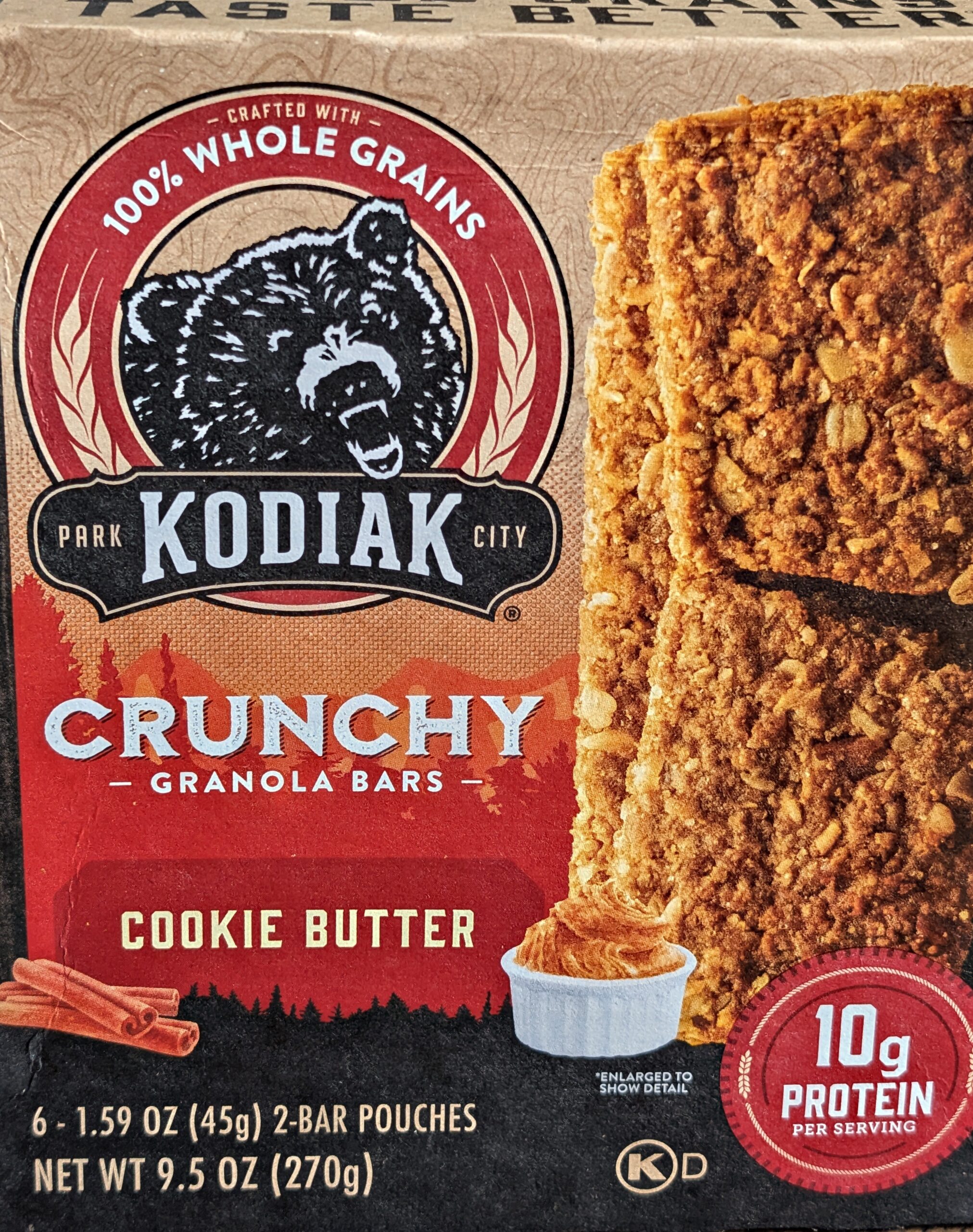 Kodiak Cookie Butter Granola Bars