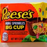 Reese's Spring Sprinkles Big Cup wrapper with colorful candy sprinkles