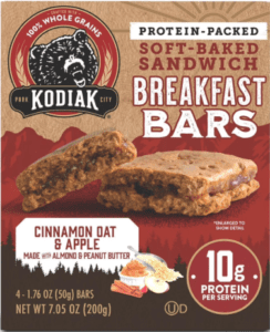 Kodiak Soft Baked Sandwich Breakfast Bars Cinnamon Oat