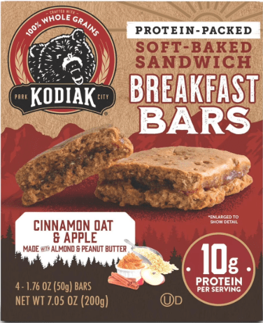 Kodiak Soft Baked Sandwich Breakfast Bars Cinnamon Oat